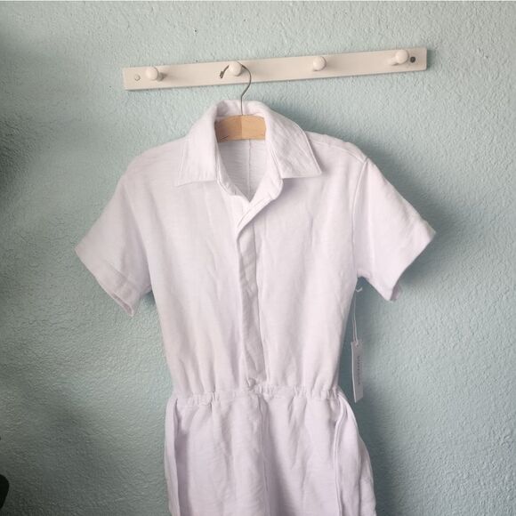 STATESIDE French Terry Loop slub short cover up beach Romper - Picture 2 of 12